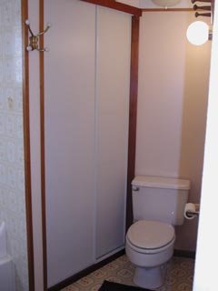 New water heater and shelves!